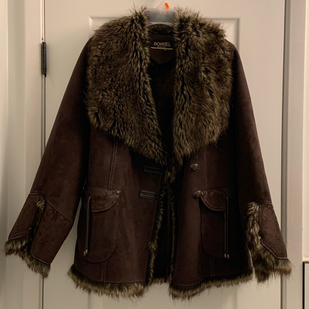Faux suede and fur jacket - Novelti